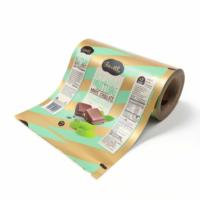 Film plastique laminé imprimé sur mesure de qualité alimentaire pour emballage de barres chocolatées et protéinées, sachets en rouleau thermoscellables, Shanghai