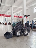 Haute Qualité Euro 5 CE EPA Chinois Petit Mini Sit-on Skid Steer Loader 200kg Mini Sit-on Wheel Loader