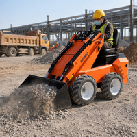 SHANBO Chargeuse compacte sur pneus 1000 kg, type mini assis, moteur essence, pompe, garantie 1 an pour la construction et l'aménagement paysager