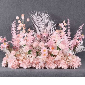 <strong>Artificial</strong> Silk Peach Flower with 7 <strong>Branches</strong> Pink White Faux Silk Cherry <strong>Tree</strong> Blossom for Wedding Spring Garden Decor