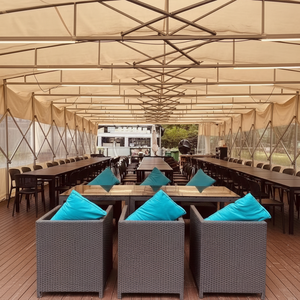 Auvent de marché rétractable en PVC, structure en alliage <span class=keywords><strong>d</strong></span>'aluminium galvanisé, tente mobile <span class=keywords><strong>coulissante</strong></span>, exposition en plein air, imperméable, toutes saisons - Product Image 4