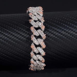 Premium Quality Moissanite Diamond Hiphop Bracelet Luxury Jewelry for <b>Men</b> and Women Available At Reasoble Price - Product Image 4
