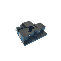 Bloc de soupape en aluminium anodisé noir usiné CNC sur mesure, bloc de collecteur pneumatique intégré de forme spéciale avec port fileté