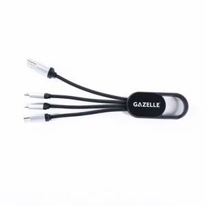 Cable de Carga 4 en 1 con Logotipo Luminoso Personalizado de Fábrica, Cable de Carga Rápida Multifuncional con Luz LED - Product Image 4