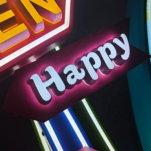 Biển hiệu đèn <span class=keywords><strong>LED</strong></span> 3D, biển hiệu chữ cái tùy chỉnh, biển hiệu ngoài trời, biển hiệu logo cửa hàng, biển hiệu đứng, biển hiệu phát sáng tùy chỉnh cho doanh nghiệp, thương mại ngoài trời - Product Image 4