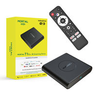 Boîtier Smart TV Mortal T1 Pro Android 14 RK3528 Quad Core 2 Go RAM 16 Go ROM 4K WiFi 6 Lecteur Multimédia en Streaming OTT
