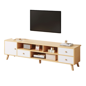 Meuble TV <span class=keywords><strong>extensible</strong></span> en bois massif de style nordique, grand espace de rangement pour salon, petit appartement, mobilier de maison - Product Image 4