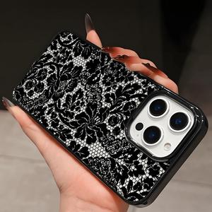 <span class=keywords><strong>Coque</strong></span> de téléphone portable 2-en-1 en TPU à changement de couleur, motif dentelle noire tendance pour <span class=keywords><strong>iPhone</strong></span> 14 <span class=keywords><strong>12</strong></span> 15 17 Air 18 Pro Max - Product Image 5