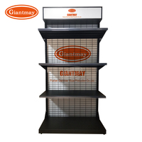 Supermarkt Regalst änder Shop Grid Mesh Stand mit Light Box Heavy Duty