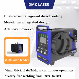 เครื่องเชื่อมไฟเบอร์เลเซอร์แบบมือถือ DMK STR- 1500W ระบายความร้อนด้วยน้ำ ฟังก์ชั่นหลากหลาย พกพาสะดวก มีความเสถียรสูง ใช้งานง่าย - Product Image 4