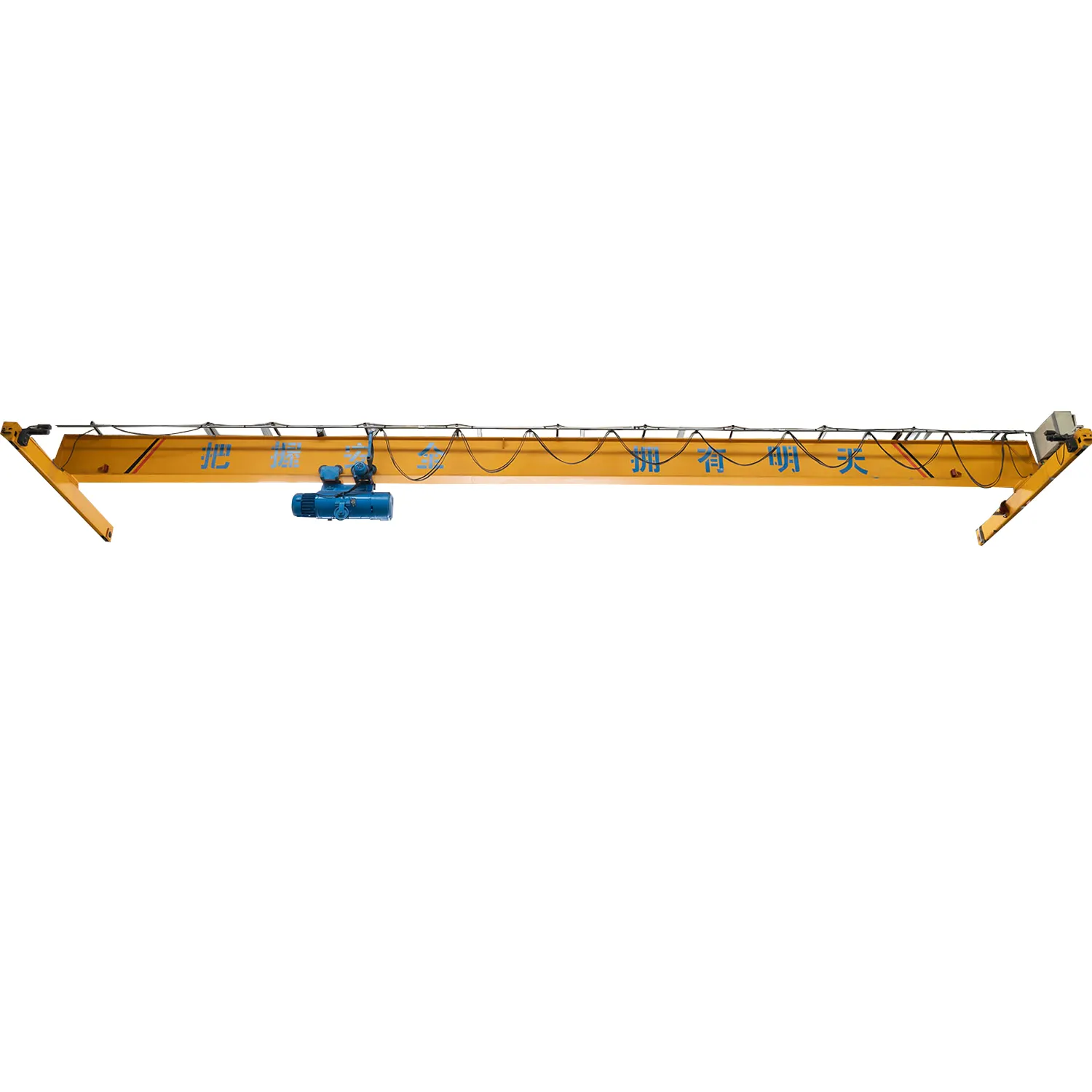 FRTS European 5T 10T Remote control Single Girder Warehouse Overhead Crane winch lifting Schneider electrical components