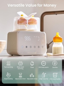 Calentador de Leche para Bebés Inteligente de Doble Biberón con Temperatura Constante, Pantalla Táctil, Calentador de Leche 2 en 1 y Esterilizador de Biberones - Product Image 3