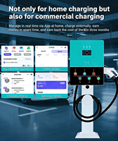 Station de recharge murale pour véhicules électriques 7kW AC GB/T 32A 220V, utilisation commerciale, recharge rapide pour véhicules électriques