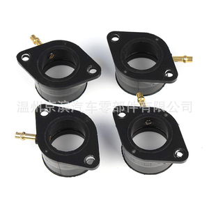 Intake Manifold With Carburetor Interface For Yamaha XJ550 <b>Maxim</b> Seca XJ550R Rubber Engine Compartment Replacement Part - Product Image 3