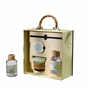 Caja <span class=keywords><strong>de</strong></span> Regalo <span class=keywords><strong>de</strong></span> Lujo Personalizada <span class=keywords><strong>de</strong></span> Estilo Chino con Asa <span class=keywords><strong>de</strong></span> Bambú para Empaque <span class=keywords><strong>de</strong></span> Sets <span class=keywords><strong>de</strong></span> Té y Aromaterapia Premium - Product Image 3