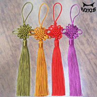 JIAYUAN – Nouveauté : Pompon suspendu en nœud chinois 100 % polyester, idéal pour la décoration intérieure, les marque-pages, les accessoires vestimentaires, les rideaux et les textiles (CN)