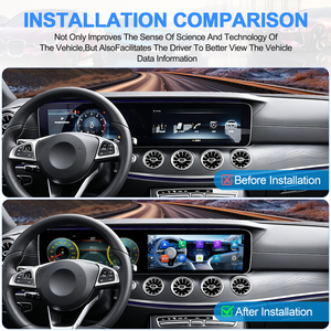 Navihua Nouvelle mise à niveau Écran double pour Mercedes Benz Classe E W213 2016-2018 Autoradio Android GPS Navigation Écran LCD Compteur - Product Image 3