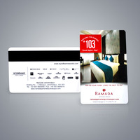Maßgefertigte PVC Wasserdichte Mini-Zugangskarte mit 1K ISO NFC RFID 13,56MHz für Hotel-Türschließsysteme und Zahlungsanwendungen