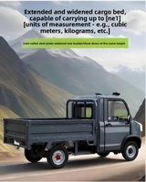 Camion électrique neuf entièrement fermé haute puissance, véhicule à quatre roues à énergie nouvelle, rapide et pratique, capacité de charge domestique élevée