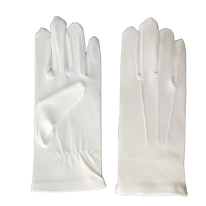 Signore bianco naturale senza lanugine 100% cotone traspirante galateo da ballo abito Santa parata <span class=keywords><strong>guanti</strong></span> per ragazze - Product Image 2