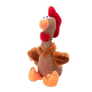 Nouveaux jouets pour chiens en peluche, résistants à l'usure et aux morsures, avec un design original de poulet qui chante, vente en gros de fournitures pour animaux de compagnie - Product Image 2
