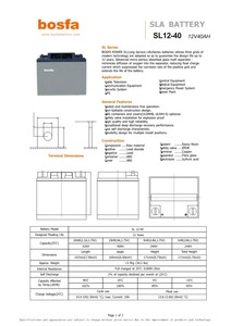 SL12-40 긴 수명 납산 배터리 충전식 텔레콤 12v <span class=keywords><strong>40ah</strong></span> 배터리 가격