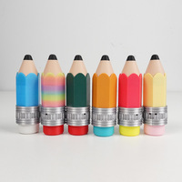 Mainan Penghilang Stres Mini Pencil Clicker Gantungan Kunci Fidget Ornamen Lucu Hadiah Pengurang Stres