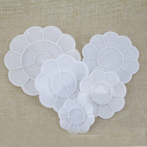 YEEART Art 7-Well Studio Plateau <span class=keywords><strong>de</strong></span> palette <span class=keywords><strong>de</strong></span> peinture en porcelaine pour peinture à la gouache à l'<span class=keywords><strong>aquarelle</strong></span> - Product Image 6