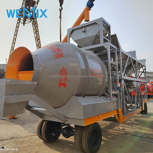 JZM750 Planta de procesamiento de hormigón premezclado móvil JZM750 Máquina mezcladora de hormigón de tambor Máquina de equipo de línea de producción - Product Image 4