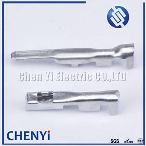 50 ax النحاس الأصفر صفيح ذكر أنثى السيارات سلك العقص الطرفية دبابيس فضفاضة-ins-Ned-من-من-من-من-من-من H62 G76 - Product Image 3