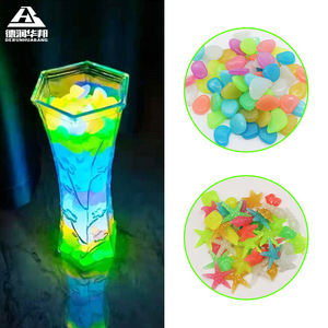 暗闇で光る環境に優しい無毒の小石、植木鉢や花瓶の詰め物、プールやスパの周囲に使える発光石 - Product Image 2