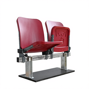 Asiento <span class=keywords><strong>Plegable</strong></span> <span class=keywords><strong>de</strong></span> Plástico HDPE VIP con Portavasos, Montaje en Suelo, para Uso en Interiores/Exteriores, Estadio, Modelo CS-QY01-L - Product Image 1