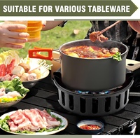 Brûleur au propane 72 000 BTU, cuisinière à gaz à brûleur unique, extérieur/camping, coupe-vent, allumage piézo, tuyau extensible