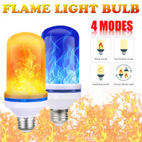 Ampoule LED à effet de flamme E27 E26 B22 2026, lampe à flamme vacillante LED, lumières de feu, lampe à flamme vacillante LED