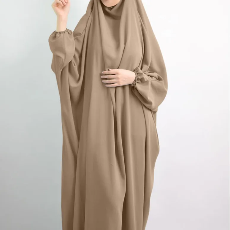 wholesale muslim prayer plus size dubai turkish abaya muslim woman solid color chador islamic clothing muslim dresses