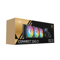 Refroidisseur liquide pour ordinateur de bureau XIGMATEK Connect 360 BLACK White ARGB LGA1700, radiateur de refroidissement par eau