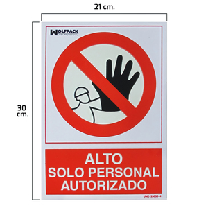 Cartello: Accesso Proibito Solo Personale Autorizzato 21x 30 (H) cm. - Product Image 1