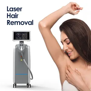 Mesin Laser penghilang bulu Diode profesional diakui CE 1200W daya besar mesin penghilang rambut permanen 3 gelombang 1064 755 808