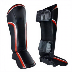 Protège-tibias réglables en PU écologiques personnalisés pour la boxe, le Muay Thai, le MMA, le kickboxing et les arts martiaux – Vente directe usine, OEM - Product Image 4