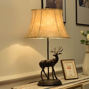 Mỹ Phong Cách Nông thôn Bảng Đèn PU Da Cừu Chụp Đèn Nhìn Lại <span class=keywords><strong>Elk</strong></span> Nhựa Bảng Đèn - Product Image 5