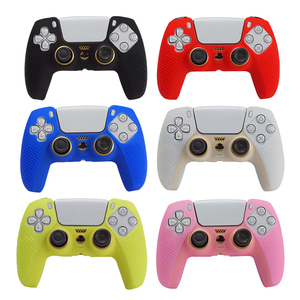 Funda de piel de repuesto de silicona de goma con estampado de agua tachonado antideslizante para controlador <span class=keywords><strong>PS5</strong></span> - Product Image 2