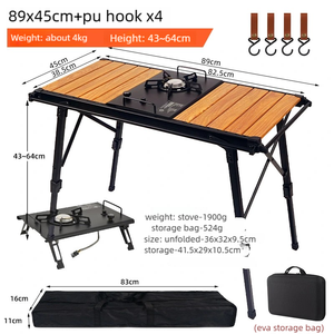 <span class=keywords><strong>Cocina</strong></span> Exterior <span class=keywords><strong>para</strong></span> Senderismo y Pesca, Mesa IGT Desmontable <span class=keywords><strong>para</strong></span> Exteriores, Mesa Plegable <span class=keywords><strong>Portátil</strong></span> <span class=keywords><strong>para</strong></span> Camping, Barbacoa y Picnic - Product Image 4