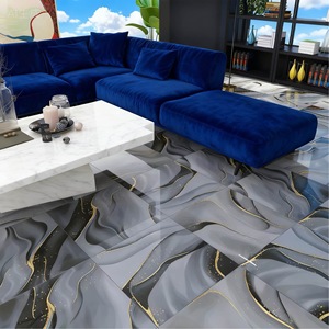 <span class=keywords><strong>Piastrelle</strong></span> in Gres Porcellanato Effetto Marmo Grigio 600x600 con Venature Dorate, Antiscivolo, Antibatteriche, per Interni Villa, Effetto Mattone, Solide - Product Image 6