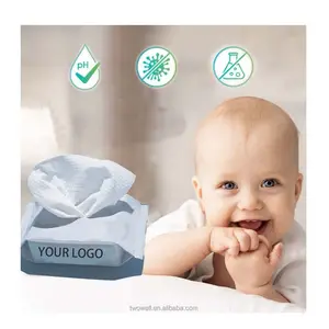 Factory Price Newborn Sensitive Skin Cotton Tissue Nonwoven Facial Original Wet Baby Wipes 100 Pcs