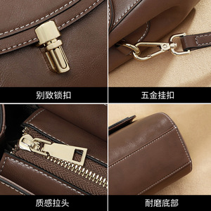 Sac à main de marque, design classique matelassé, sac à main en cuir pour femme, cuir de vachette, cuir véritable, haute qualité - Product Image 2