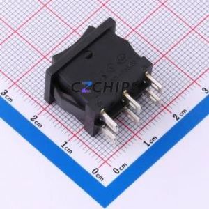 SS21-BBWWH-S6-R Rocker Switch Through hole Component (THT)-3P,21.2x15.2mm Switch - Product Image 2