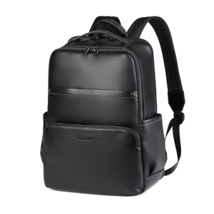 Премиальный мужской деловой рюкзак из натуральной кожи для повседневных поездок, водонепроницаемый, большой вместимости, многофункциональный, для ноутбука - Product Image 2