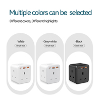 Cargador de Pared Multi-USB de 3 Puertos Wontravel de Alta Calidad, 20W PD, Enchufe de Pared para Reino Unido, para Hogar y Oficina
