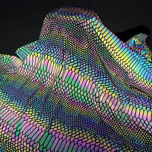 Tissu pongé réfléchissant imperméable léger et fluorescent 240T recyclé REPREVE écologique pour <span class=keywords><strong>les</strong></span> filles, bronzage chaud en plein air - Product Image 2