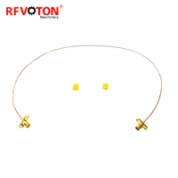 Connecteur coaxial RF SMA femelle à 2 trous pour câble semi-rigide de 0,8 mm
